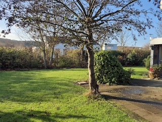 der Garten mit Dünenaussicht