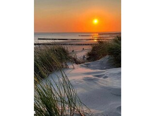 Sonnenuntergang vom Dünen