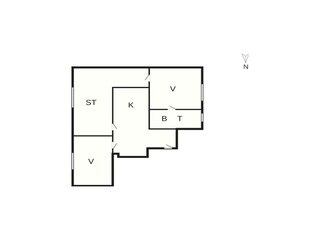 Casa de vacaciones Ringkøbing Plano de planta 3