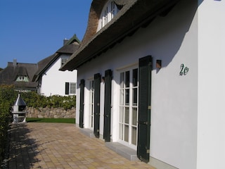 Villa Ostseestrand, Terrasse mit Steinofengrill