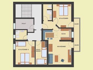 Appartamento per vacanze Rauris Pianta del piano 24