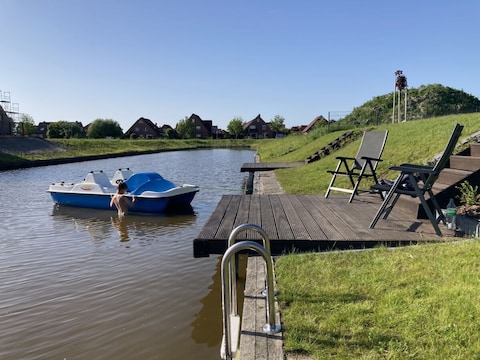 Ferienhaus Grachtenpanorama II - direkte Wasserlage