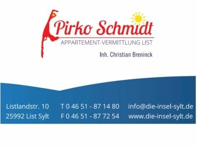 Firma Appartementvermittlung Pirko Schmidt - Frau Pirko Schmidt