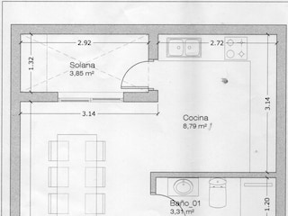 Apartamento de vacaciones Alcalá Plano de planta 15