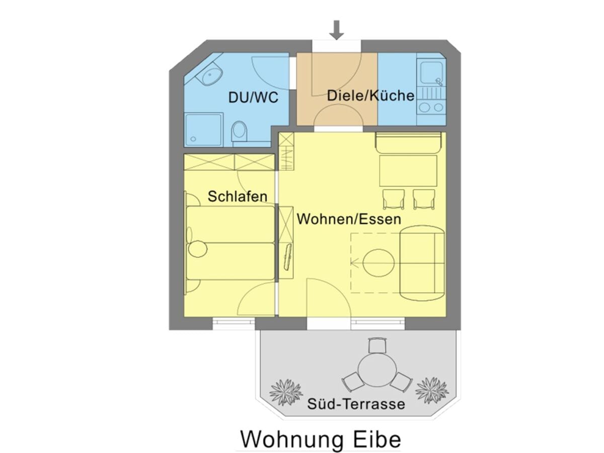 Wohlfühl Wohnung Bergwiese  in Barbaras Landhaus Eibe