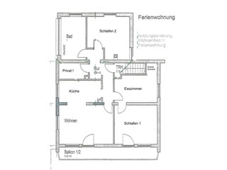 Grundriss Ferienwohnung Schröder