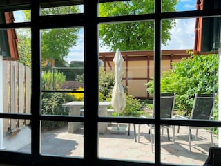 Blick auf die Terrasse