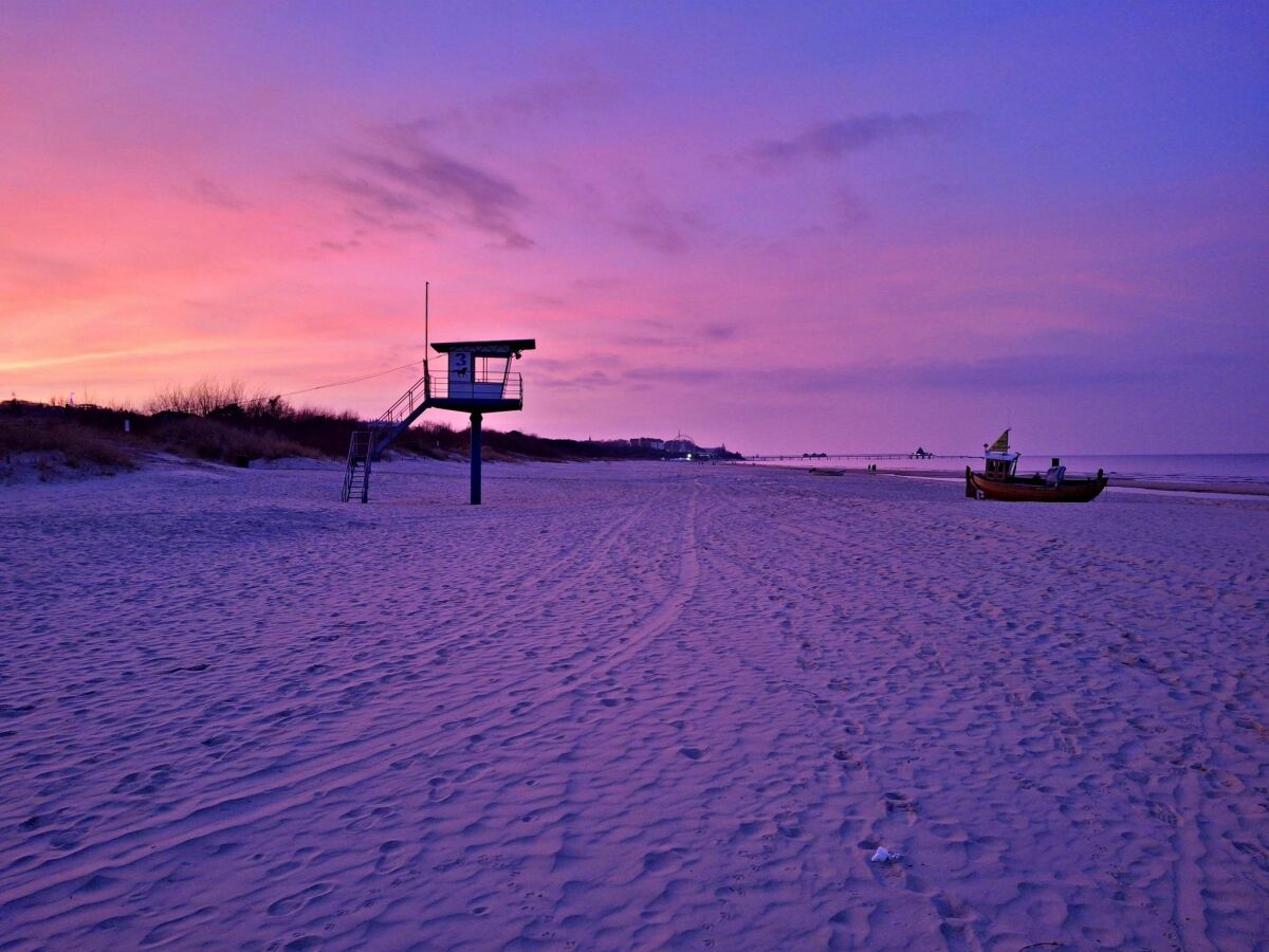 Strand von Ahlbeck am Abend