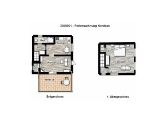 Appartamento per vacanze Juist Pianta del piano 13