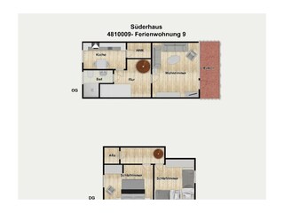 Appartamento per vacanze Borkum Ambiente 19