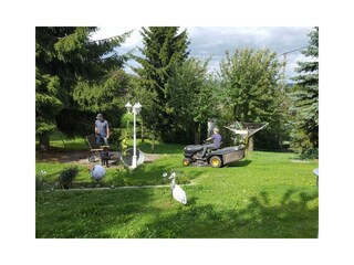 eingezäunter Garten