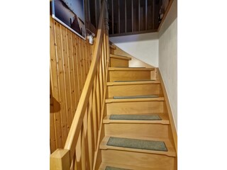 Treppe zu den oberen Schlafräumen