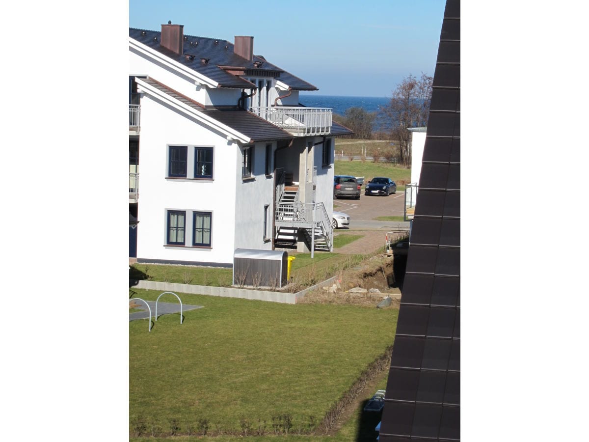 Blick aus dem Schlafzimmer im Obergeschoss