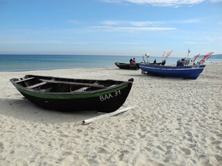 Fischerboote am Strand