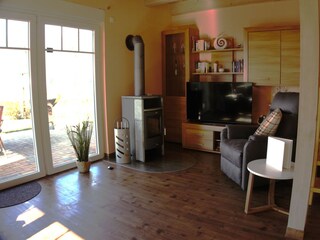 Kamin und TV