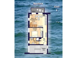 Vakantieappartement Sassnitz Grondplan 10
