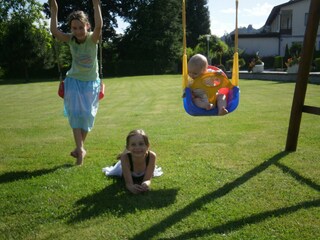 Playground with swing