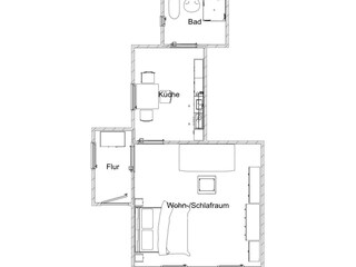 Vakantieappartement Neustrelitz Grondplan 41