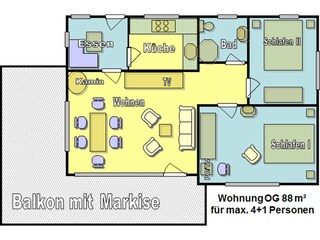 Grund Plan Apartment First Floor