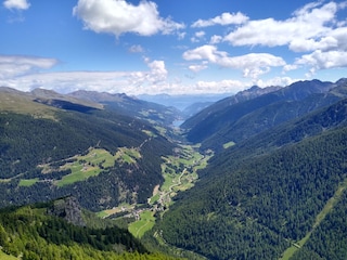 Aussicht vom Nagelstein in Ulten