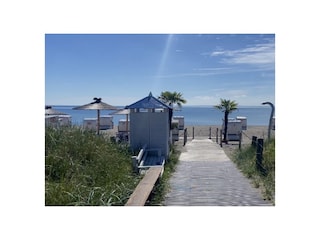 Strand gegenüber vom Strandhaus Haffkrug