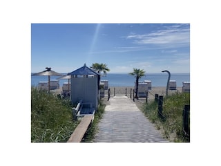 Strand gegenüber vom Strandhaus Haffkrug