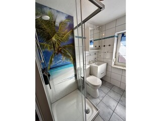 Neues Duschbad mit flachem Einstieg