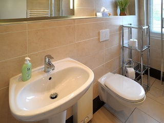 Waschbecken und WC
