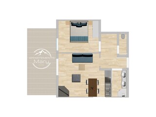 Appartamento per vacanze Fürth bei Kaprun Pianta del piano 24