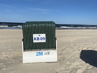 Zur Wohnung gehörender Strandkorb