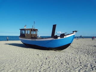 Fischerboot am Strand