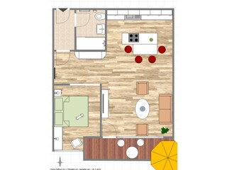 Vakantieappartement Oberstdorf Grondplan 23