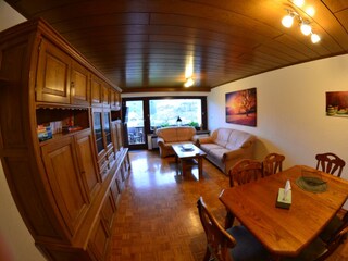 Blick ins Wohnzimmer