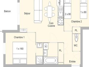 Apartment 3 Zimmer 5 Personen - Hauteluce - image1