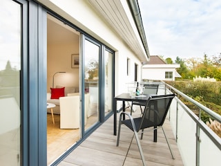 Südbalkon zum Garten