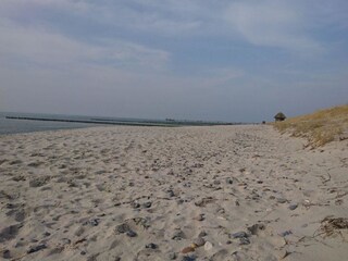 Ostseestrand in Richtung Seebrücke