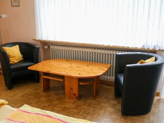 Sitzecke großes Schlafzimmer