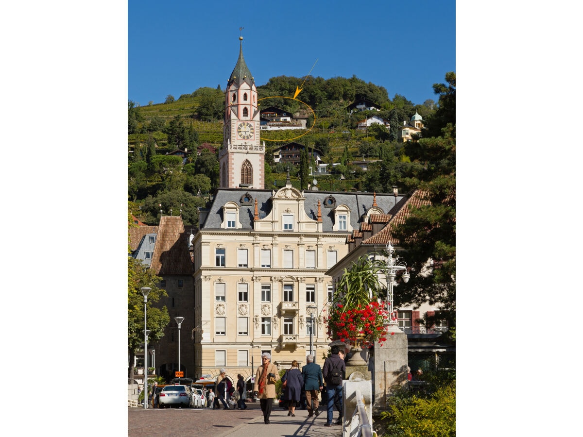 Unser Haus über der Kurstadt Meran