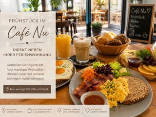 Frühstücken im Cafe nu nebenan