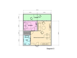 Ferienwohnung Norddeich Grundriss 25