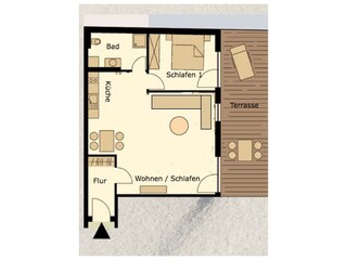Ferienwohnung Norddeich Grundriss 26