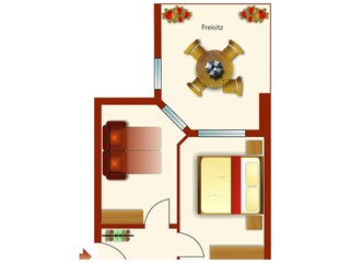 Ferienwohnung Norderney Grundriss 27