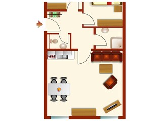 Ferienwohnung Norderney Grundriss 28