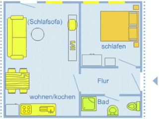 Ferienwohnung Norderney Grundriss 34