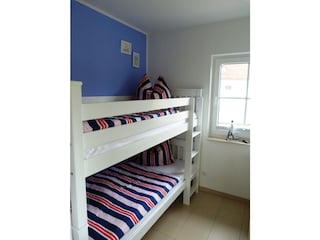 Schlafzimmer 3 - Kinderzmmer m.Etagenbett im Marinelook