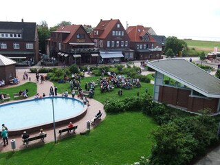 Blick vom Balkon