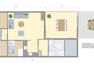 Vakantiehuis Brouwershaven Grondplan 21