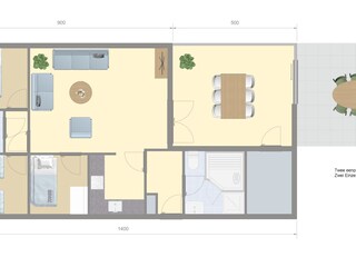 Vakantiehuis Brouwershaven Grondplan 24