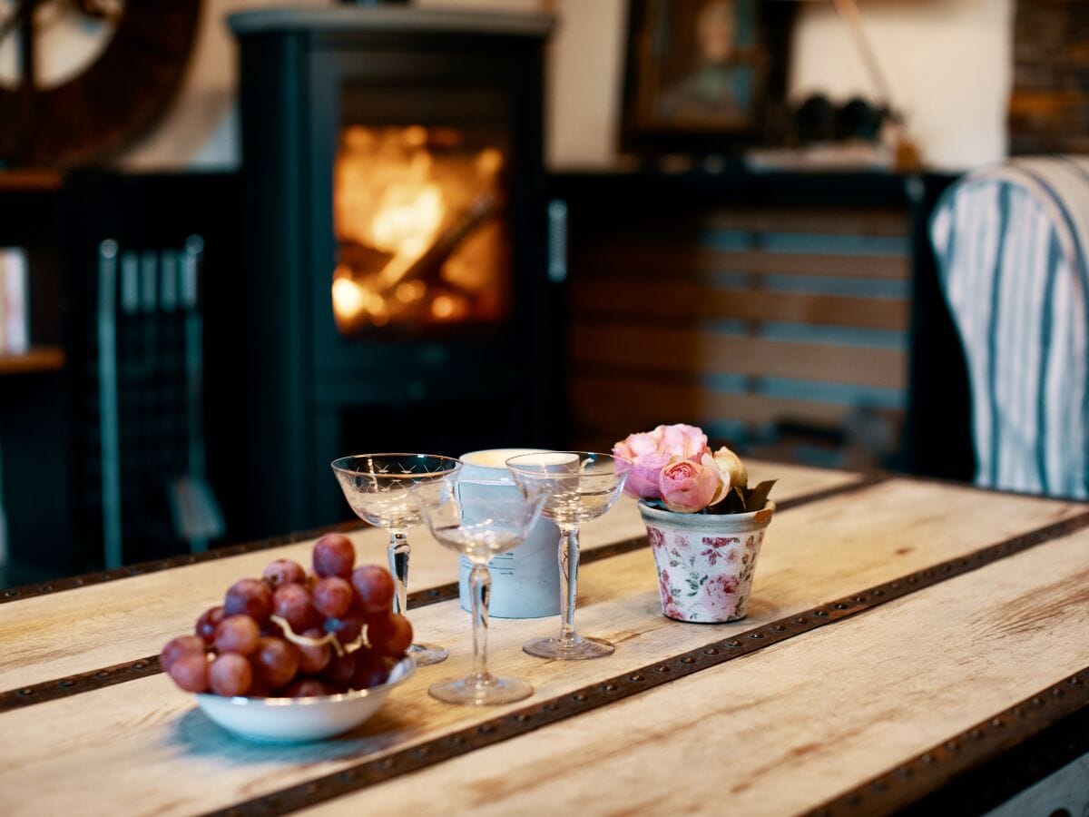 wood stove for chilly evenings