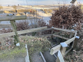 Private Treppe zum Strand